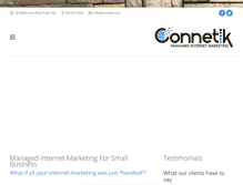 Tablet Screenshot of connetik.com